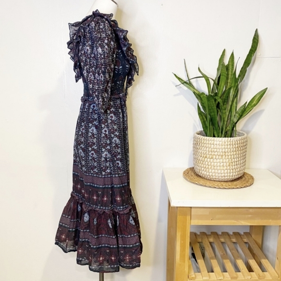 Sea New York Romantic Ruffle Maxi Dress - Picture 5 of 8